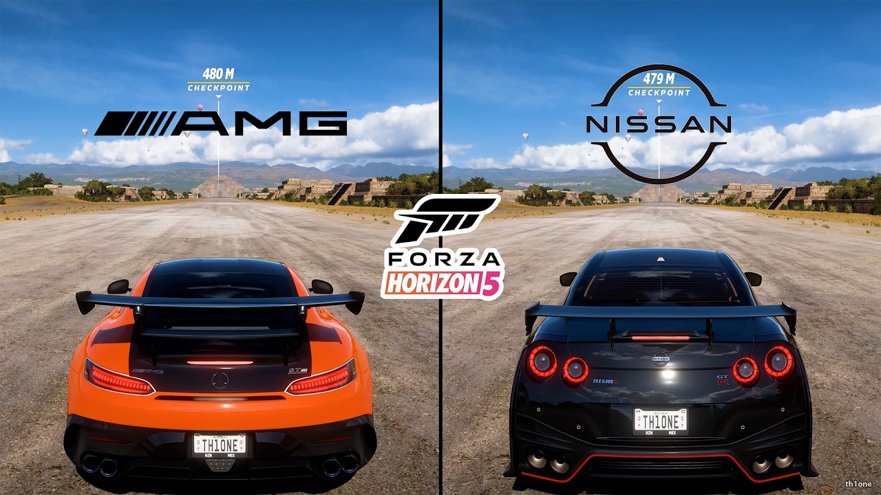 Forza Horizon 5 | AMG GT Black Series 2021 vs. Nissan GT-R Nismo R35 2020 Performance Comparison