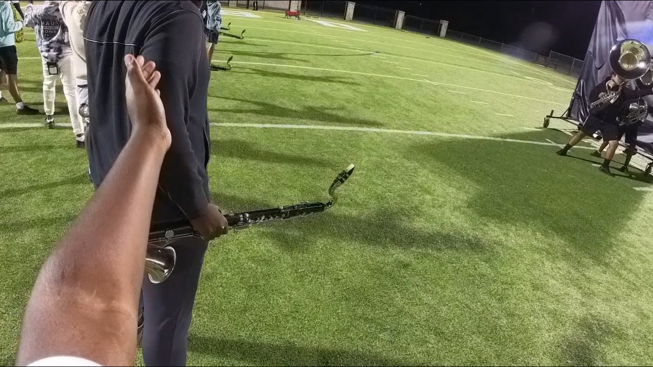 Lake Ridge High School Marching Band 23-24 Bass Clarinet Headcam - Jayden N. (HD)