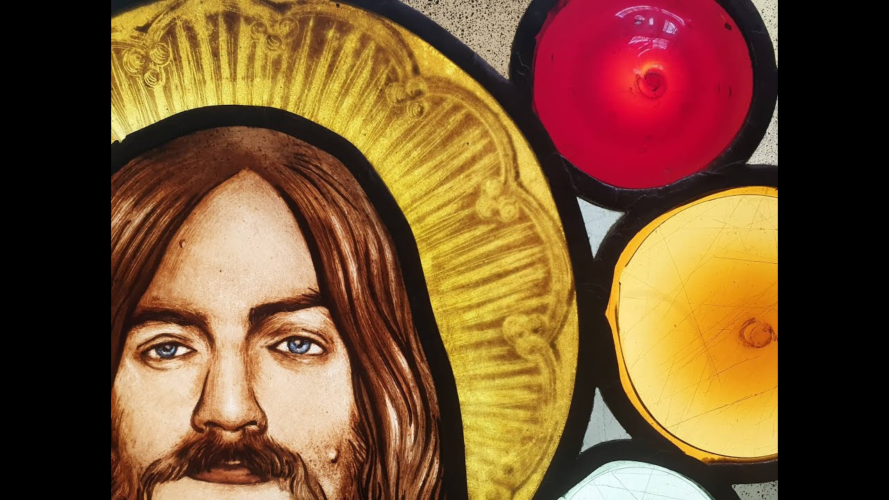 Lemmy/Christ stained glass painting demo