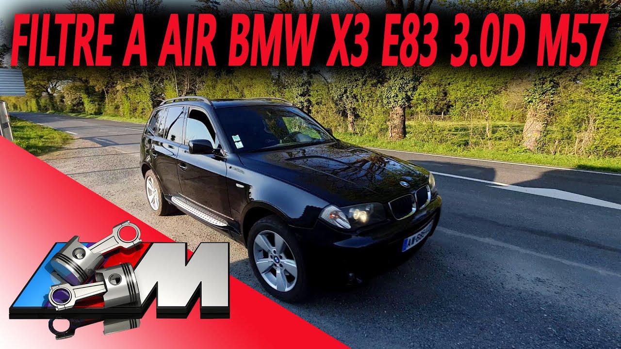BMW x3 e83 3.0d comment changer filtre à air | замена воздушного фильтра
