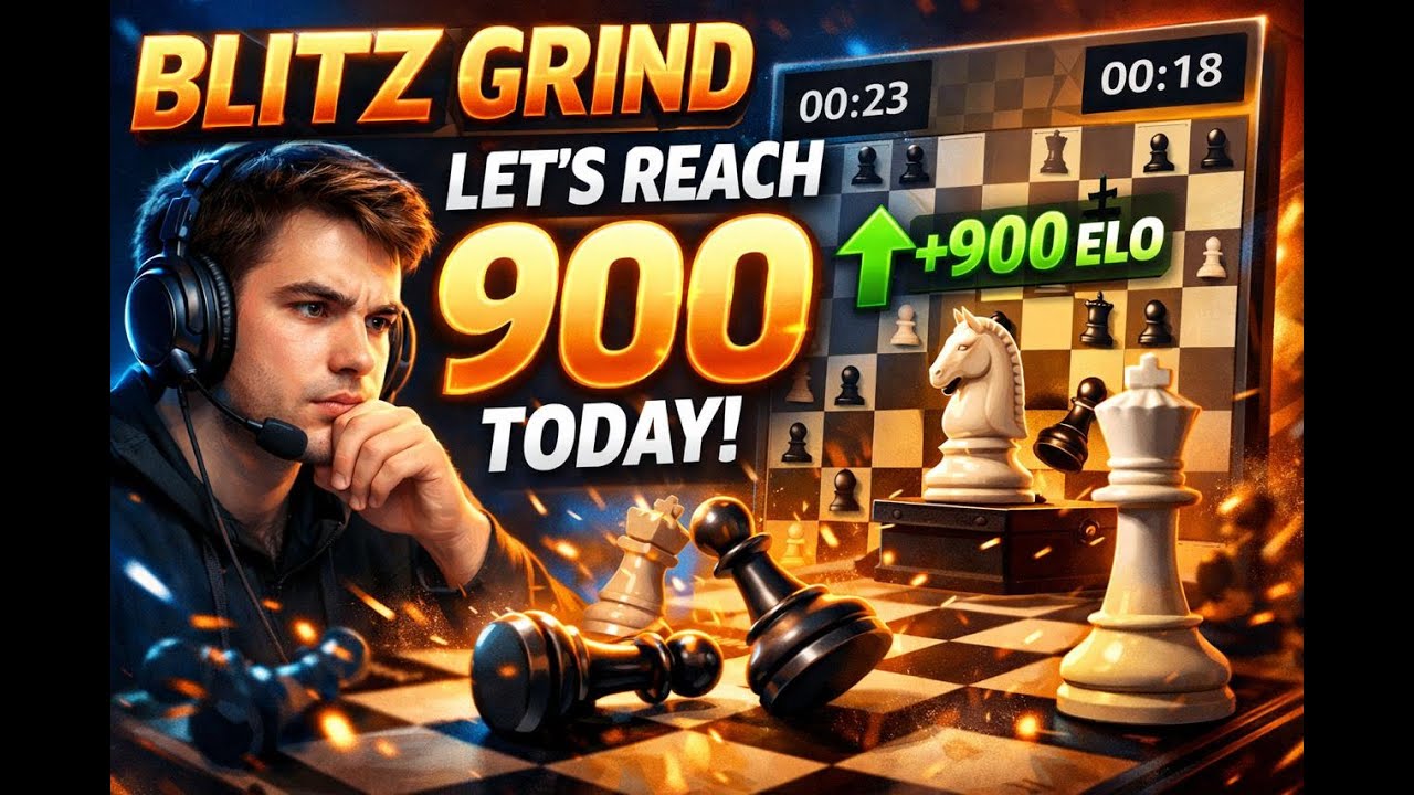 Bliitz grind lets reach 900 today♟️