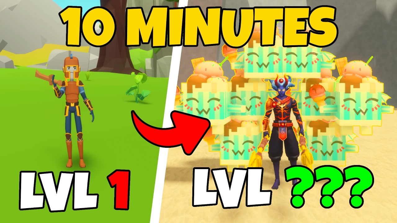 What Level Can I Get In 10 Minutes? | Giant Simulator Reborn
