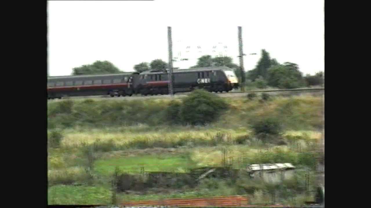 Class 89 89001 arrives at Retford Station with a Leeds Service 06/08/1998