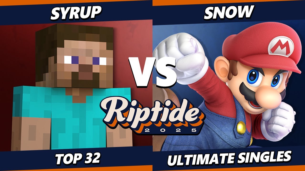Riptide 2025 - Syrup (Steve) Vs. Snow (Mario) Smash Ultimate - SSBU