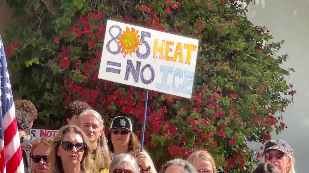 Press Conference-Turned-Rally Erupts in Santa Barbara, Locals Demand ICE Reform