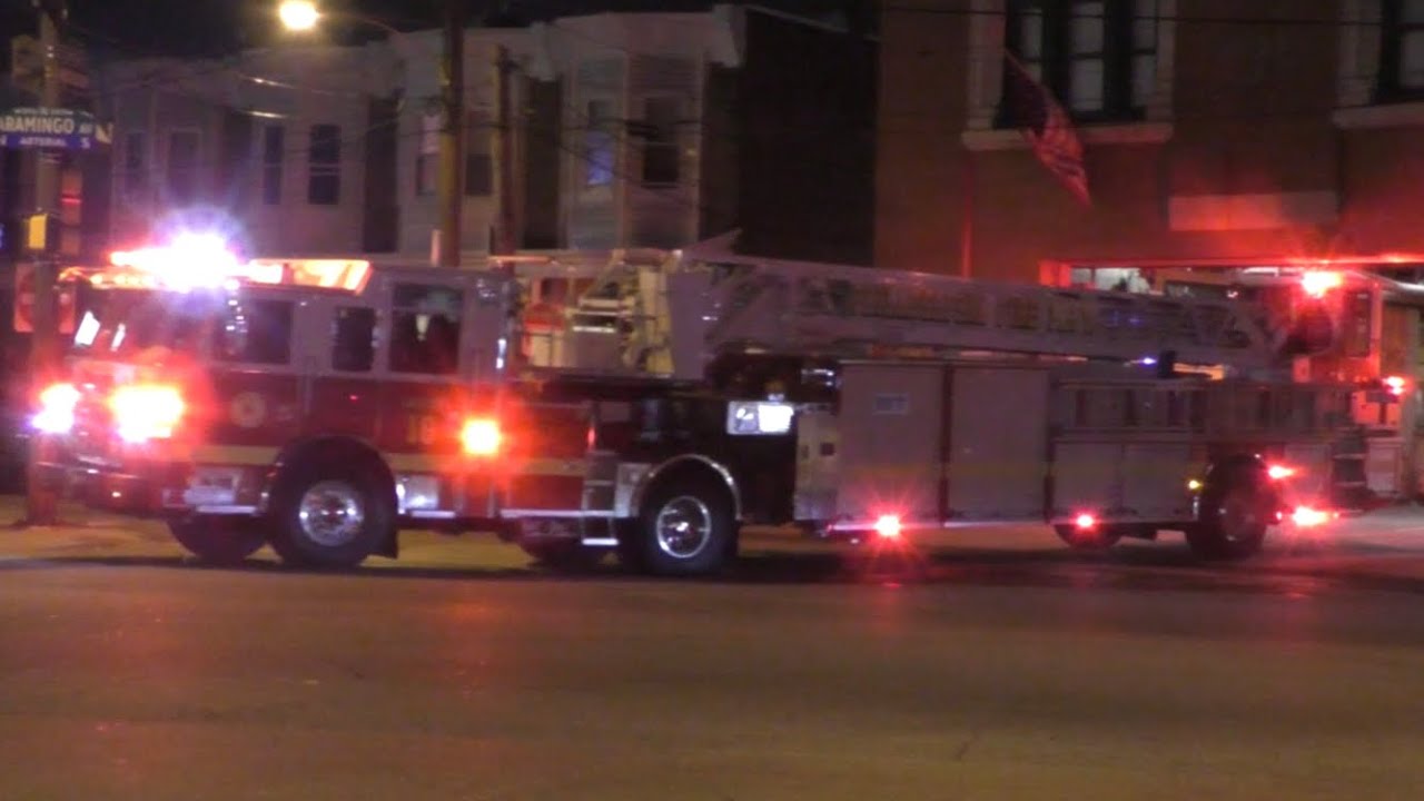 Philadelphia Fire Department Ladder 16 & ES 9 Responding 10/2/19