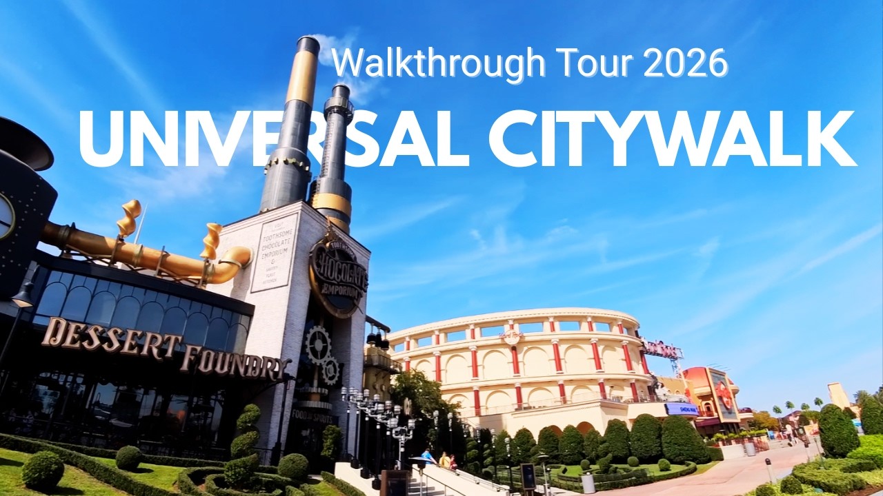 Universal CityWalk Walkthrough Tour - January 2026