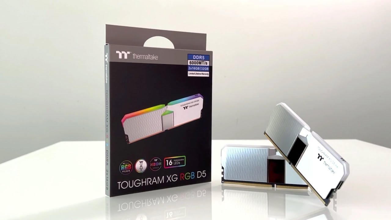 The Enthusiast -Grade DDR5 ram with RGB - Thermaltake TOUGHRAM XG RGB DDR5-6000