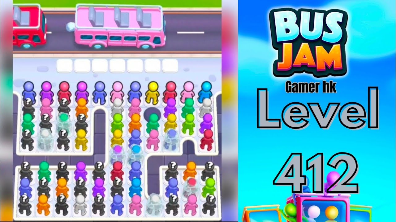 Bus Jam Level 412 Walkthrough Solution 