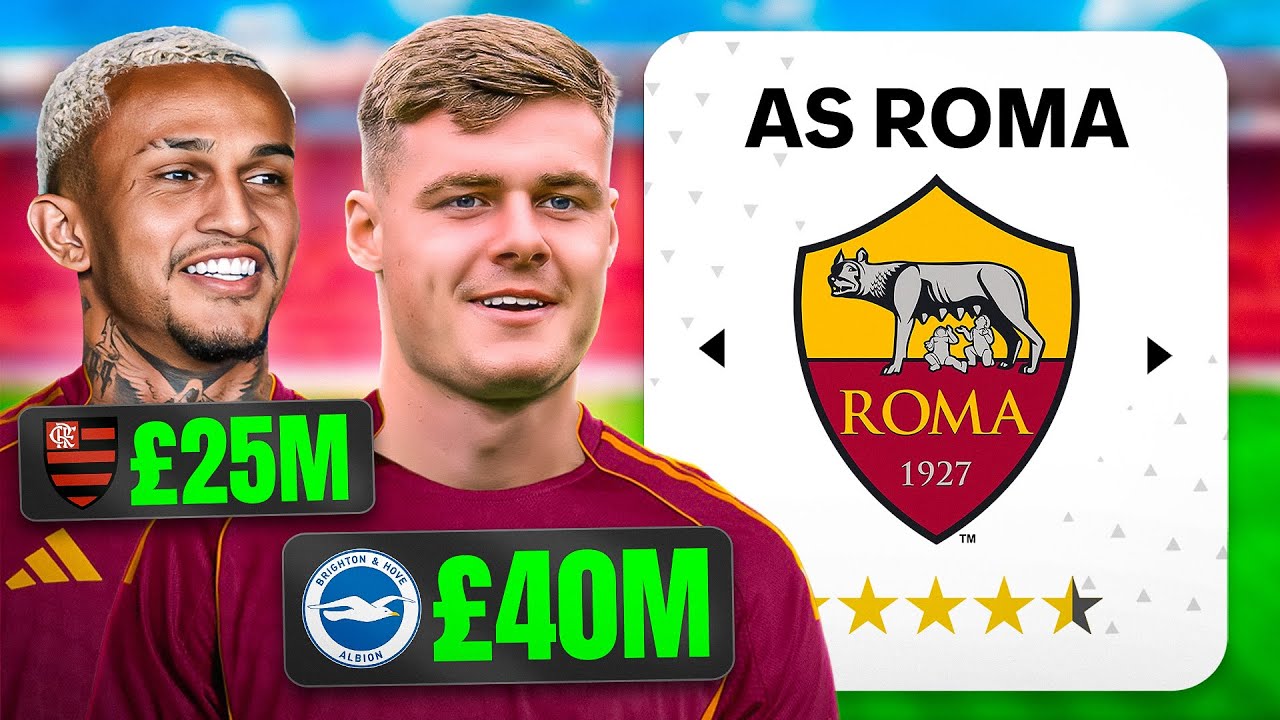 I Rebuild AS ROMA With Their NEW TRANSFERS!