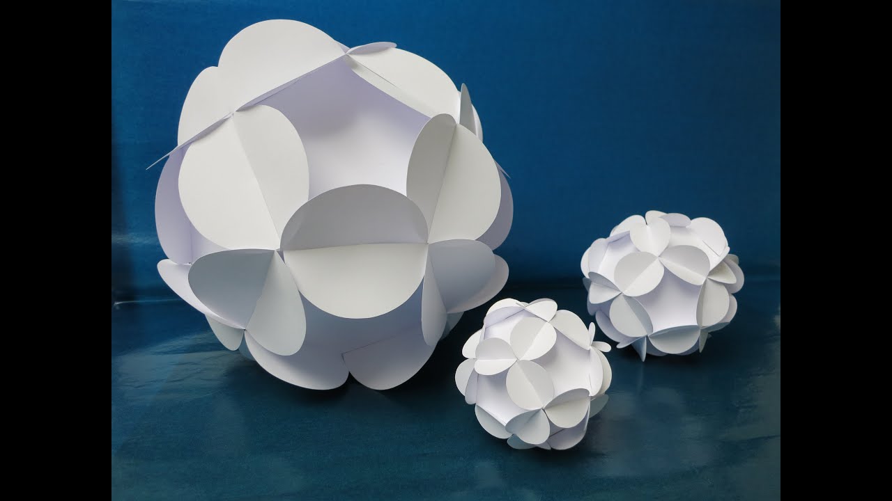 sliceform - papercraft - kusudama - flowerball - tutorial -dutchpapergirl