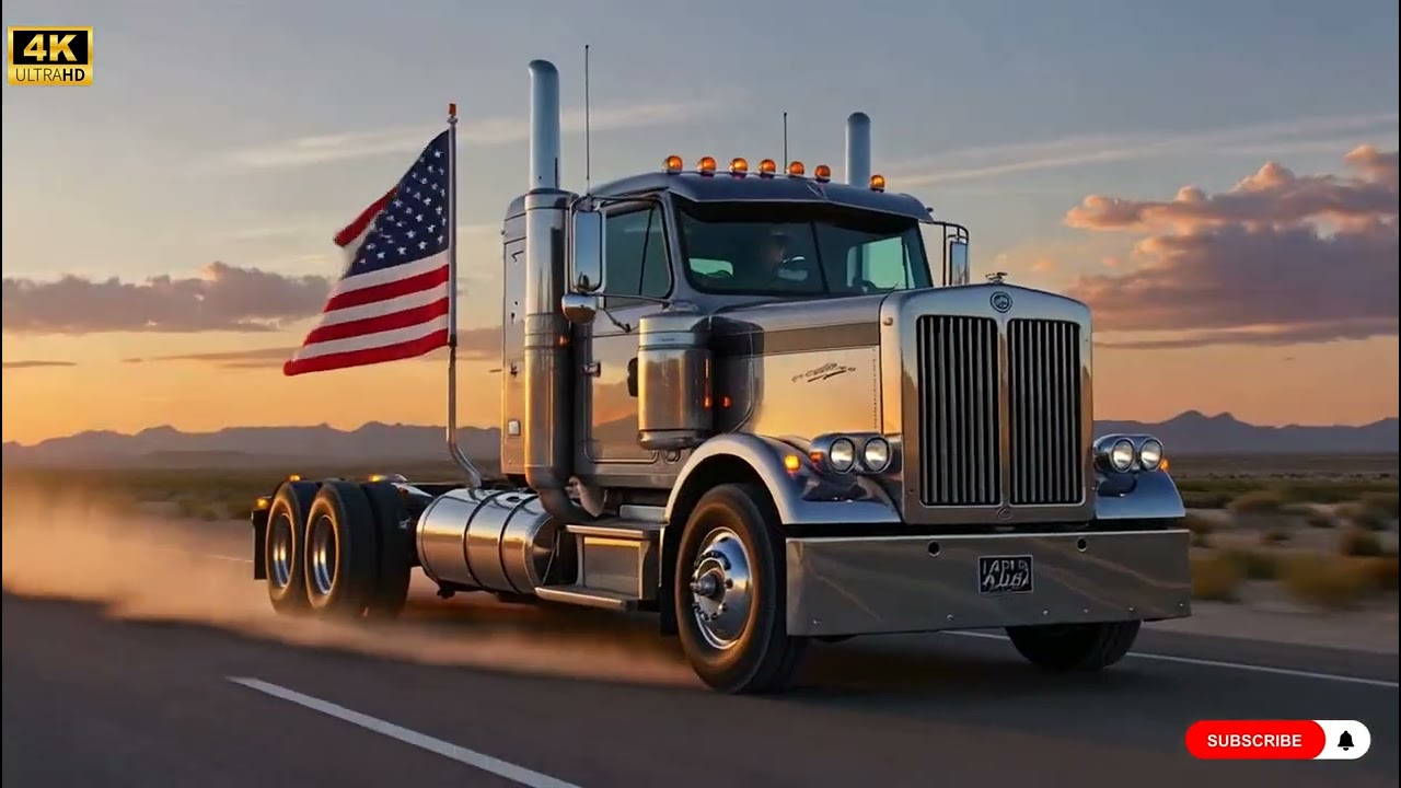 Chrome & Thunder Dreams – Rolling After Dark ⚡🌙 #HighwayRock #TruckLife #NightVibes #DieselPower