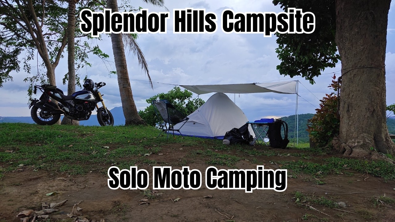 Solo Moto Camping with Overlooking view in Splendor Hills | Tanauan Batangas | CFMoto 700 CL-X