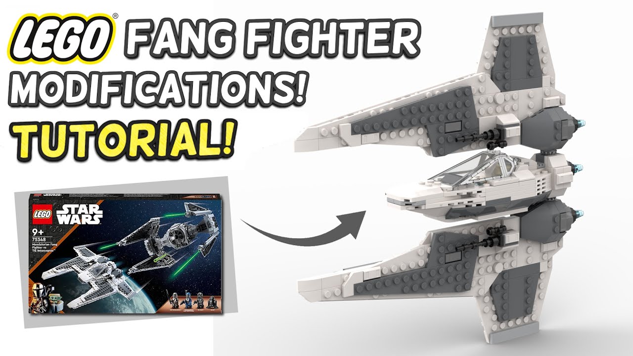 Rotating Wings TUTORIAL! - Lego Star Wars Mandalorian Fang Fighter