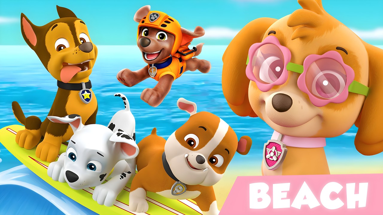 Surf&rsquo;s P-UP! 🏄&zwj;♂️ Summer Beach Party with PAW Patrol 🏖️ LIVE 24/7