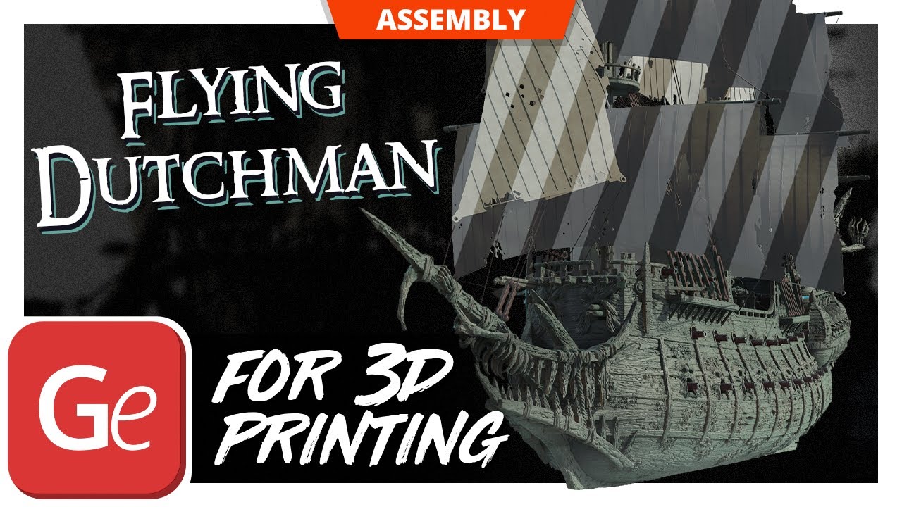 Flying Dutchman 3D Printer Files | Assembly by Gambody