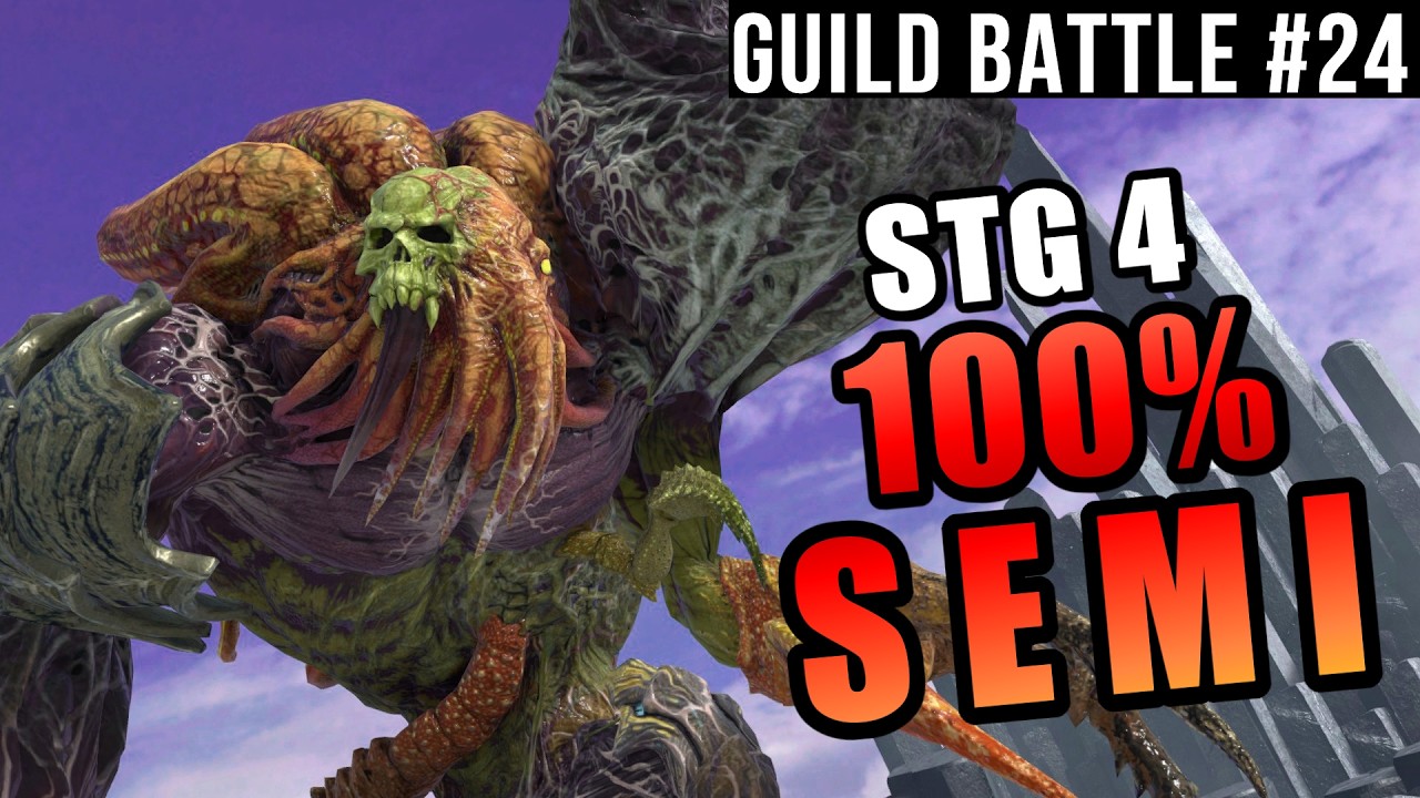 FF7 Ever Crisis - Guild Battle #24 | Stg4 100% SEMI Tifa Zack Red (NO UW2)