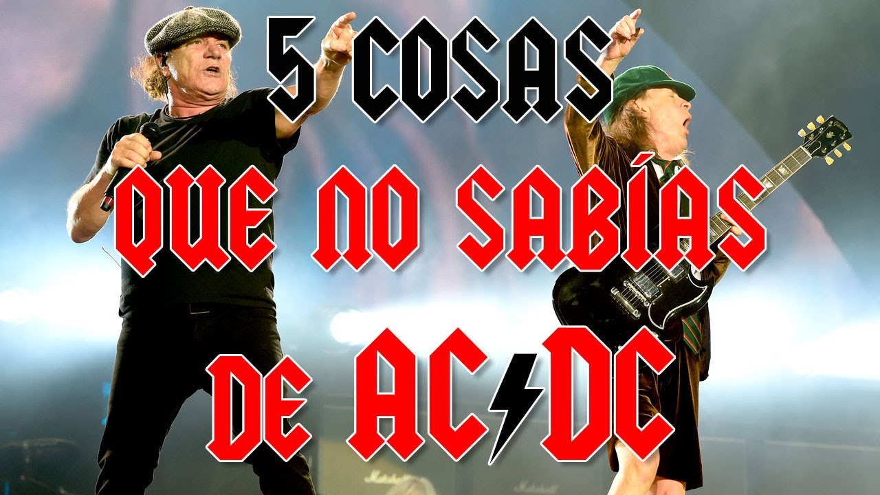Cinco cosas que quizás no sabías de AC/DC