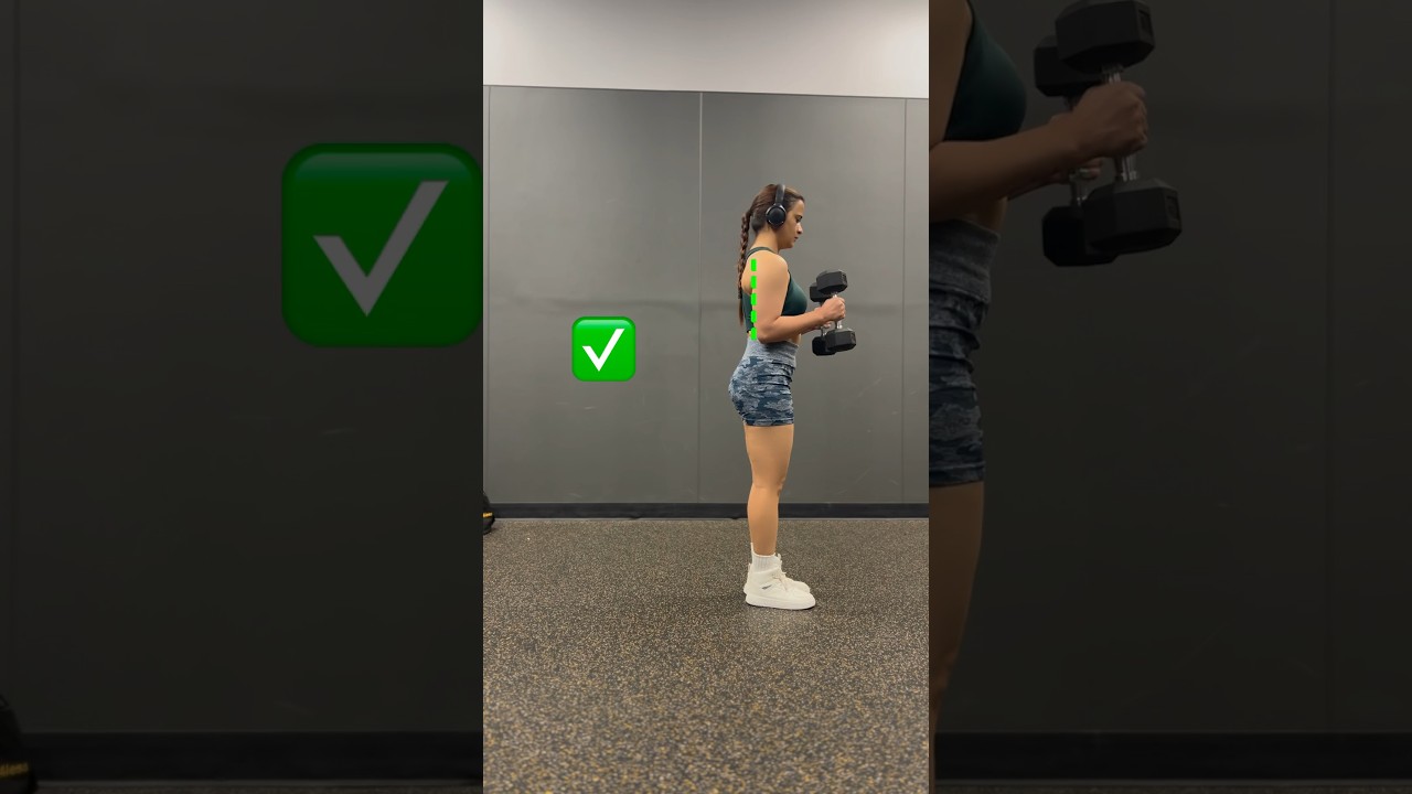 Dumbbell Hammer Curl! Do&rsquo;s and Don&rsquo;ts ❌✅ #dumbbell #hammercurls #bicepcurls #bicepsworkout #gymhacks