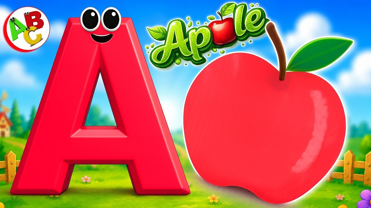ABC Phonics Song 🎶 | A is for Apple 🍎 | Alphabet Rhymes || Kids Learning Video
