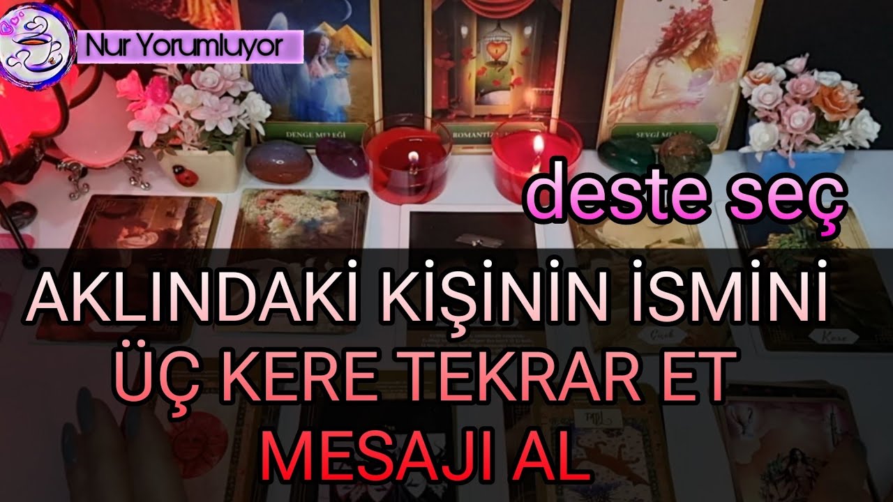 AKLINDAKİ KİŞİNİN İSMİNİ ÜÇ KERE TEKRAR ET ❗❗ OLACAKLARI DİNLE ❗❗#tarotfalı #keşfet