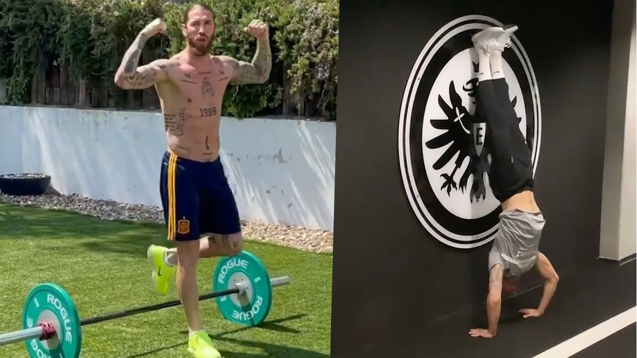 Footballers & Their Workout Routines 💪 Ramos, Van Dijk, Adama Traore & More!