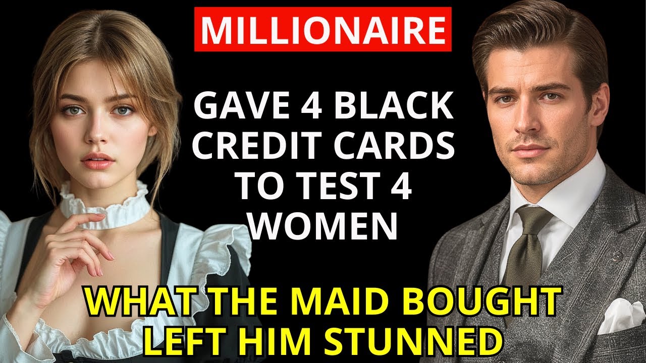 MILLIONAIRE gave 4 BLACK CREDIT CARDS to test 4 WOMEN – what the MAID bought left him STUNNED