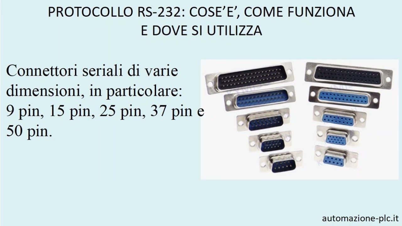 Il protocollo seriare RS232: cos'è e come funziona