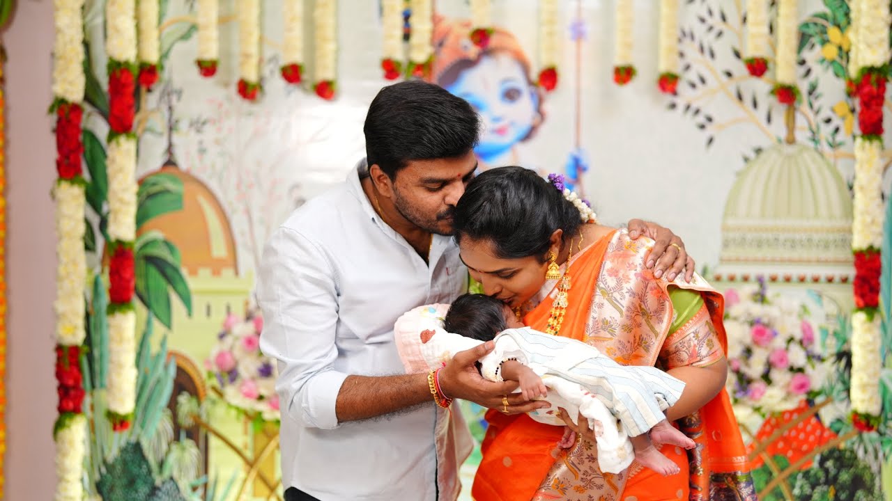 Baby of Naveen & Manjeera Cradle Ceremony😍😍🥳👶👶