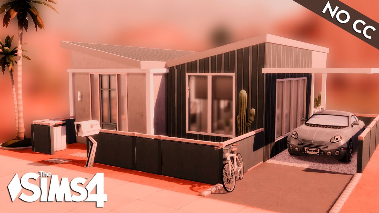 Modern Starter Home No CC - The Sims 4