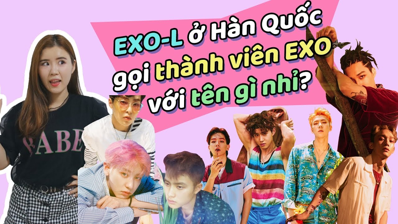 EXO-L ở Hàn Quốc gọi thành viên EXO với tên gì nhỉ?ㅣHọc tiếng Hàn từ EXO!