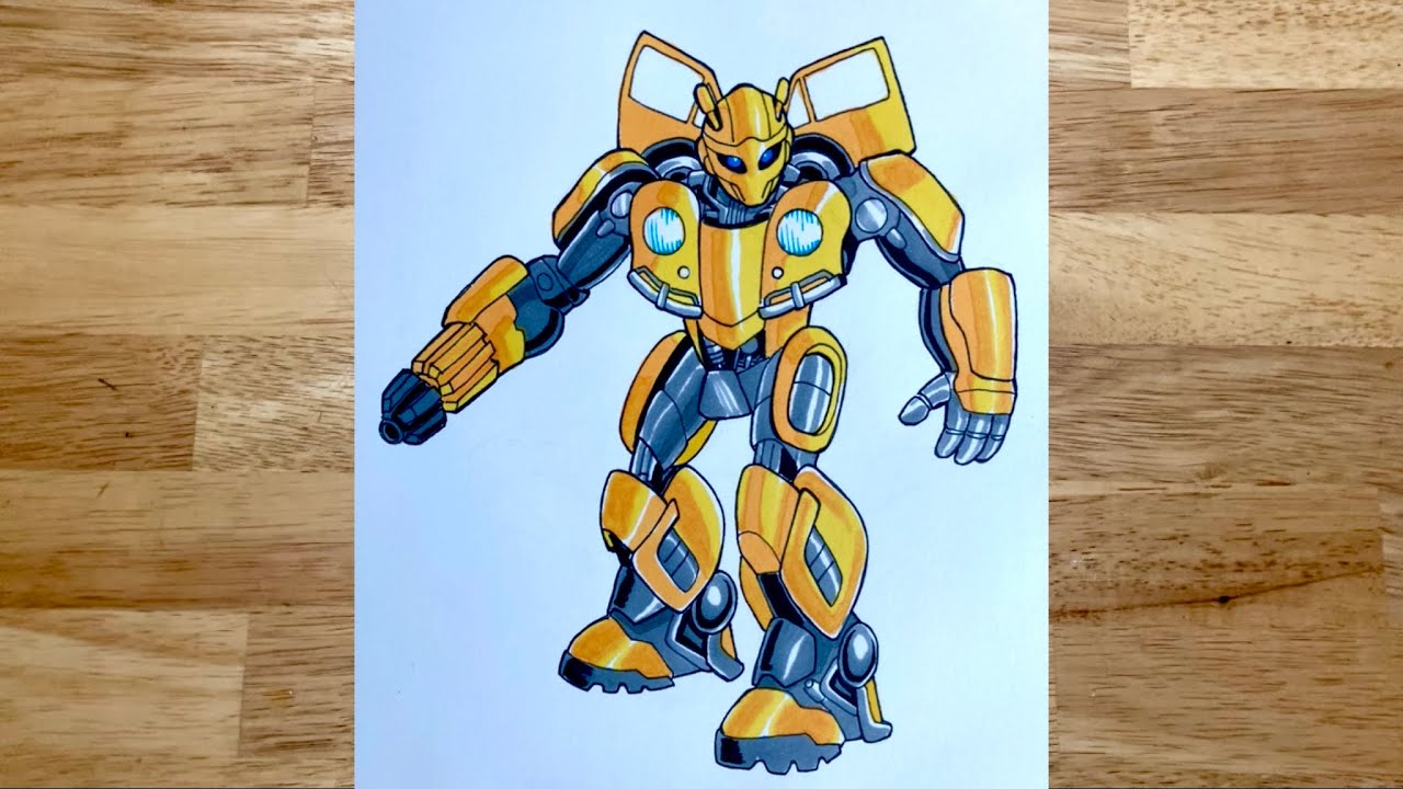 How to draw Bumblebee ( transformers)