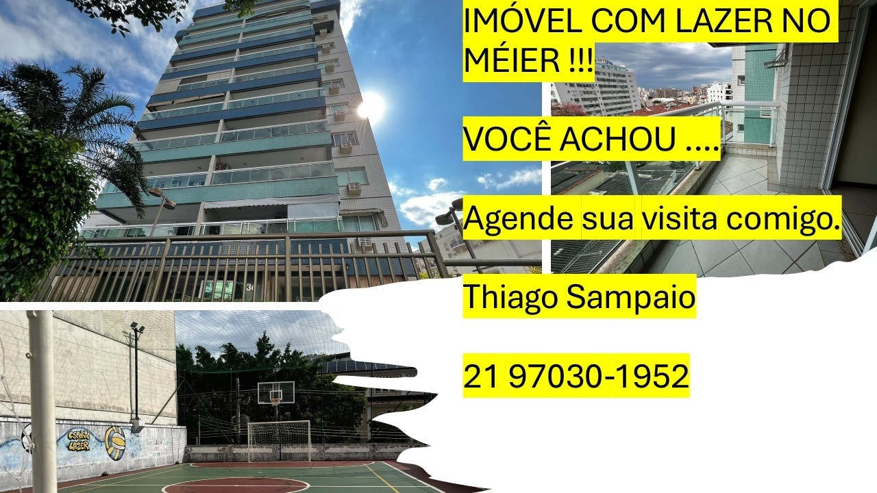 IMÓVEL NO MÉIER COM LAZER =) 2 QTS COM DEPENDÊNCIA / CONDOMÍNIO REFERÊNCIA