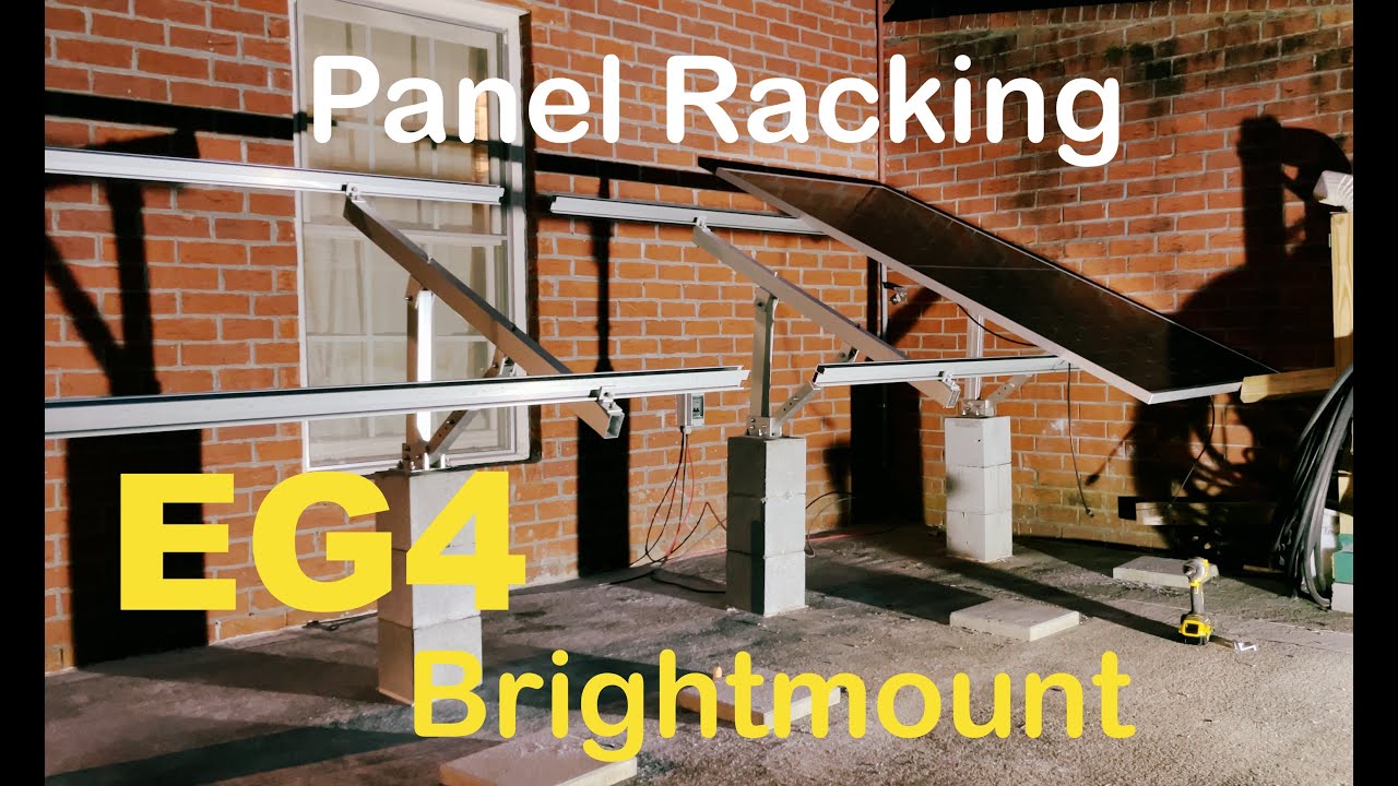 Installing the EG4 BrightMount Solar Panel Ground Mount Rack | 4 Panel Adjustable Angle ground mount