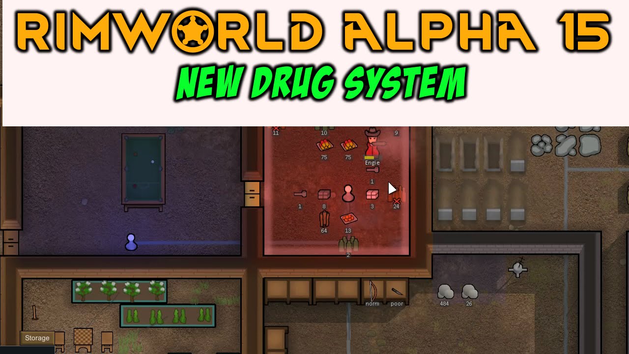 Rimworld alpha 15 drugs system   crack is wack   Rimworld alpha 15 drugs