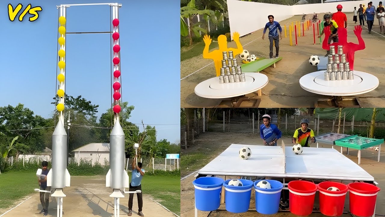 Football v/s Balloon Bursting Competition 🤔 || Who Will Win ? | Amazing Game 🔥/ Sahil Challenge