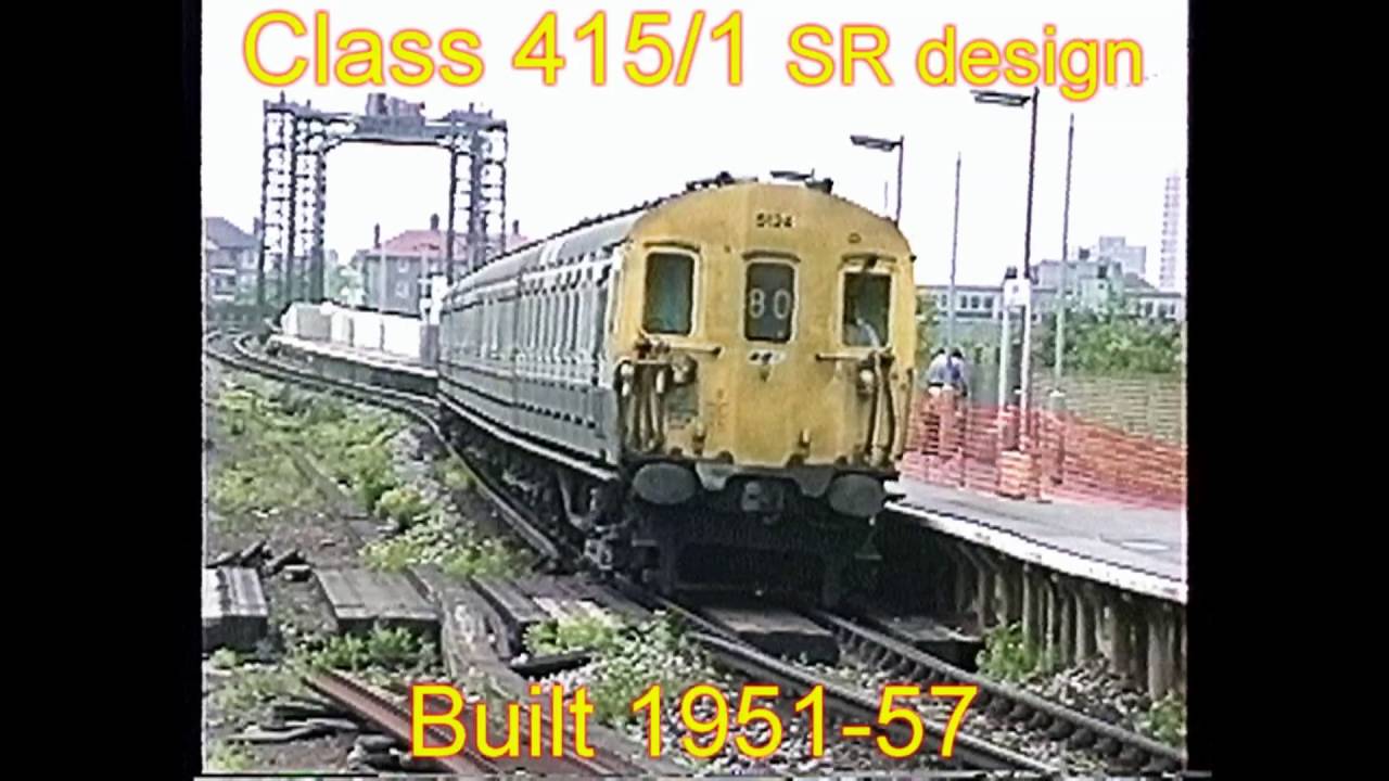 British First Generation 750V DC EMUs Classes 411 to 416 between 1992 & 2000