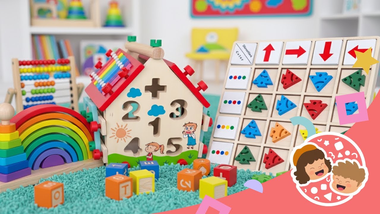 Lernen Formen, Farben und Zahlen 🎨🔢 | Lernvideo für Kinder
