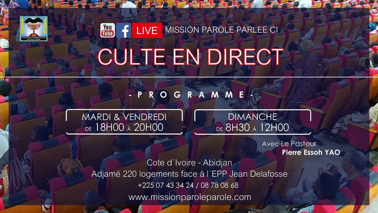 DÉDICACE DU TEMPLE LA CHAPELLE DE LA VIE ( PASTEUR ARMEL HOLOUALI)