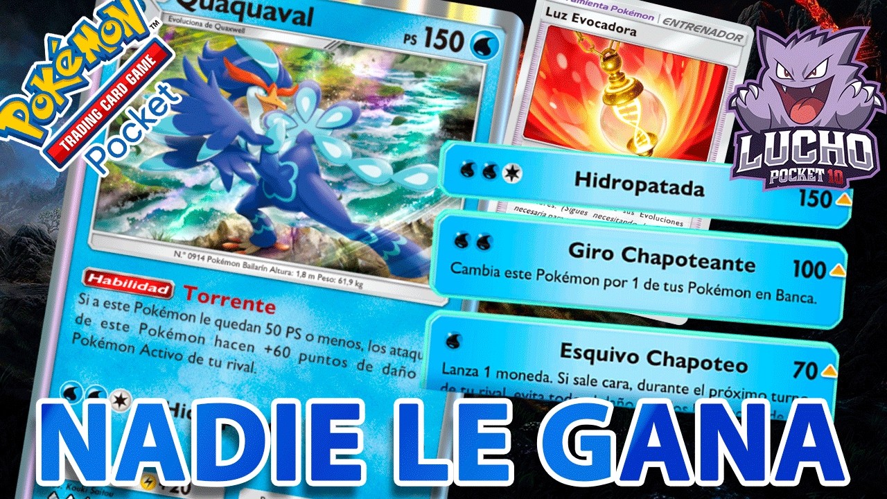 ¡QUAQUAVAL ES LA ÚNICA CARTA QUE TIENE 3 HABILIDADES! PEGA 150, TIENE LA HABILIDAD DE JUMPLUFF y MÁS