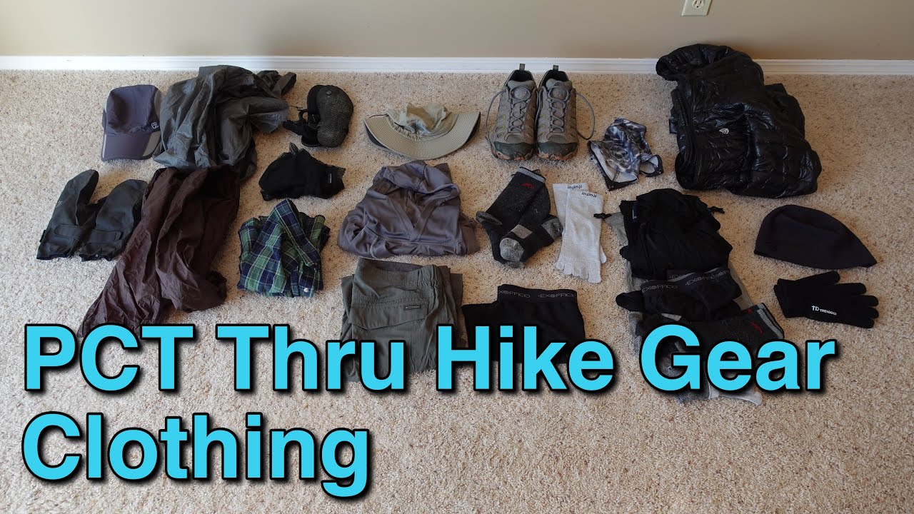 Pacific Crest Trail Thru Hike Gear | Clothing