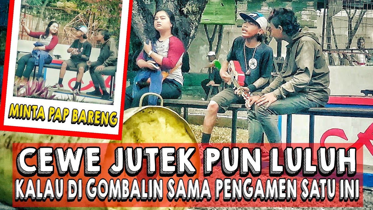 CEWE JUTEK PUN LULUH,KALO DI BAPERIN SAMA PENGAMEN INI - [ MINTA PAP BARENG ] - PRANK  MARA FM
