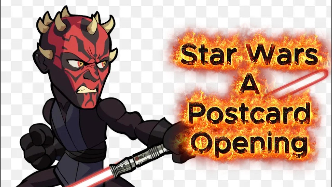 Unboxing The Dark Side:  StarWars Postcard Reveal #postcard #philately #starwars #darthmaul