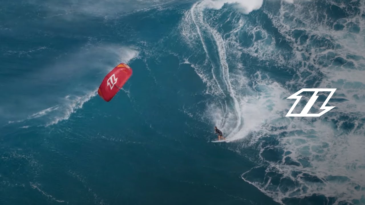Jesse Richman Kitesurfing Big Waves at Ho&lsquo;okipa