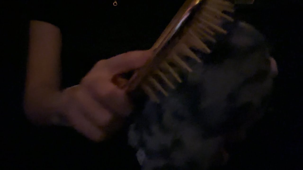brushing triggers that get more random and chaotic - fast and aggressive lofi asmr