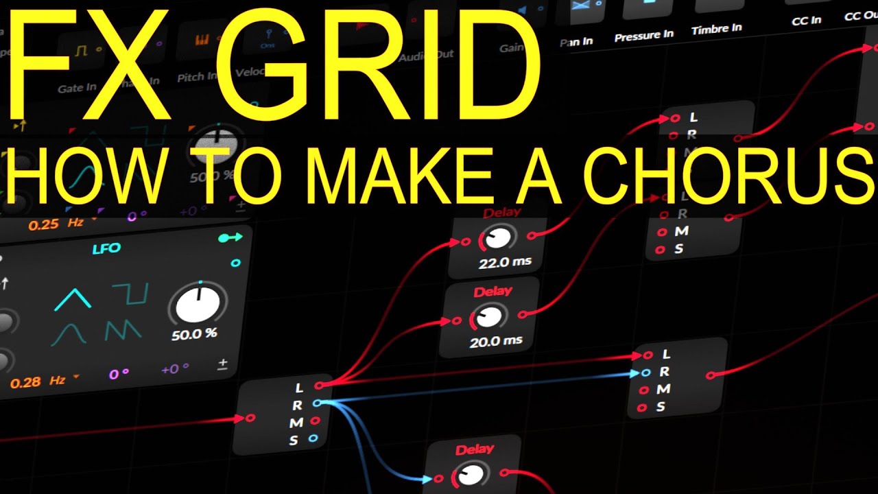 lets make a stereo chorus in Bitwigs FX Grid