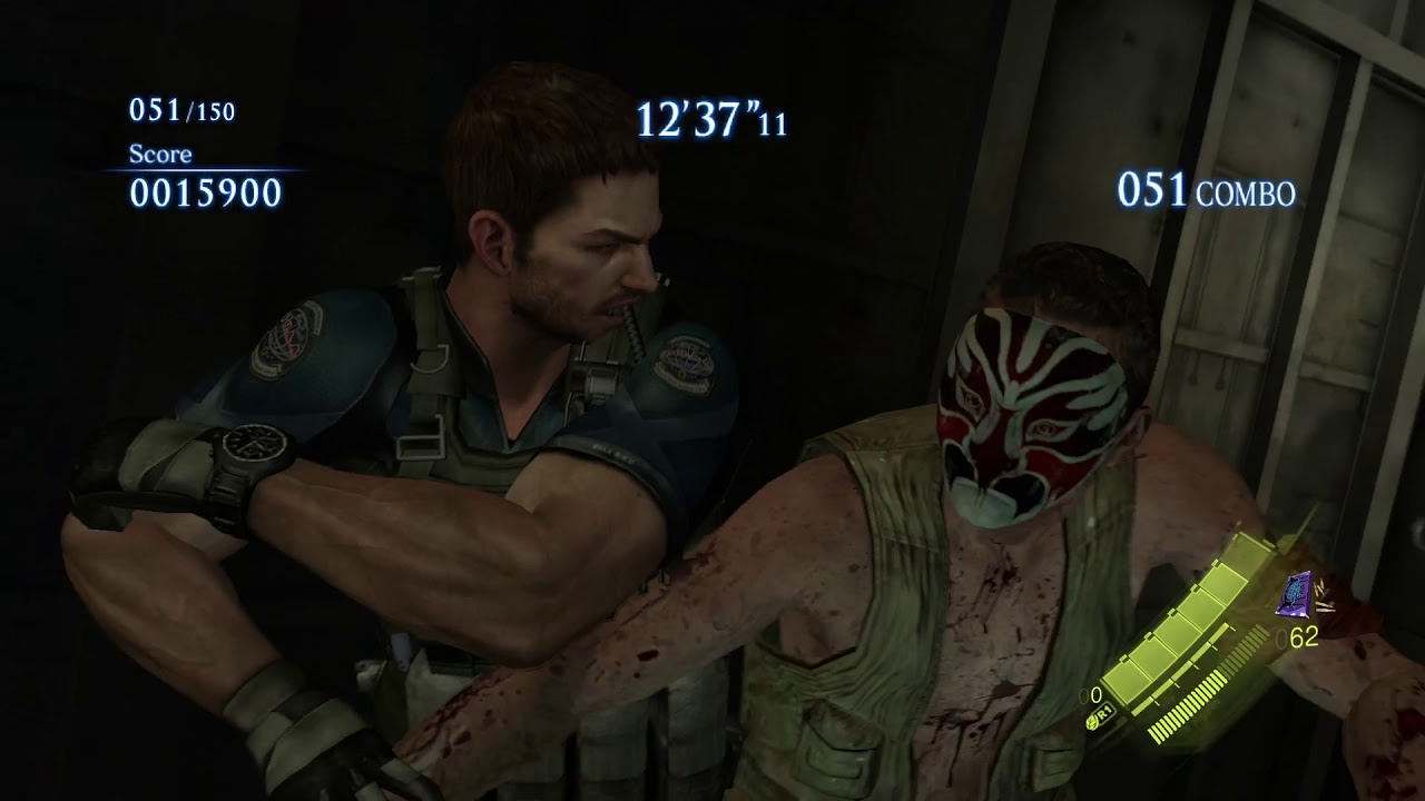 Resident Evil 6 mercenaries high seas fortress solo 1412k
