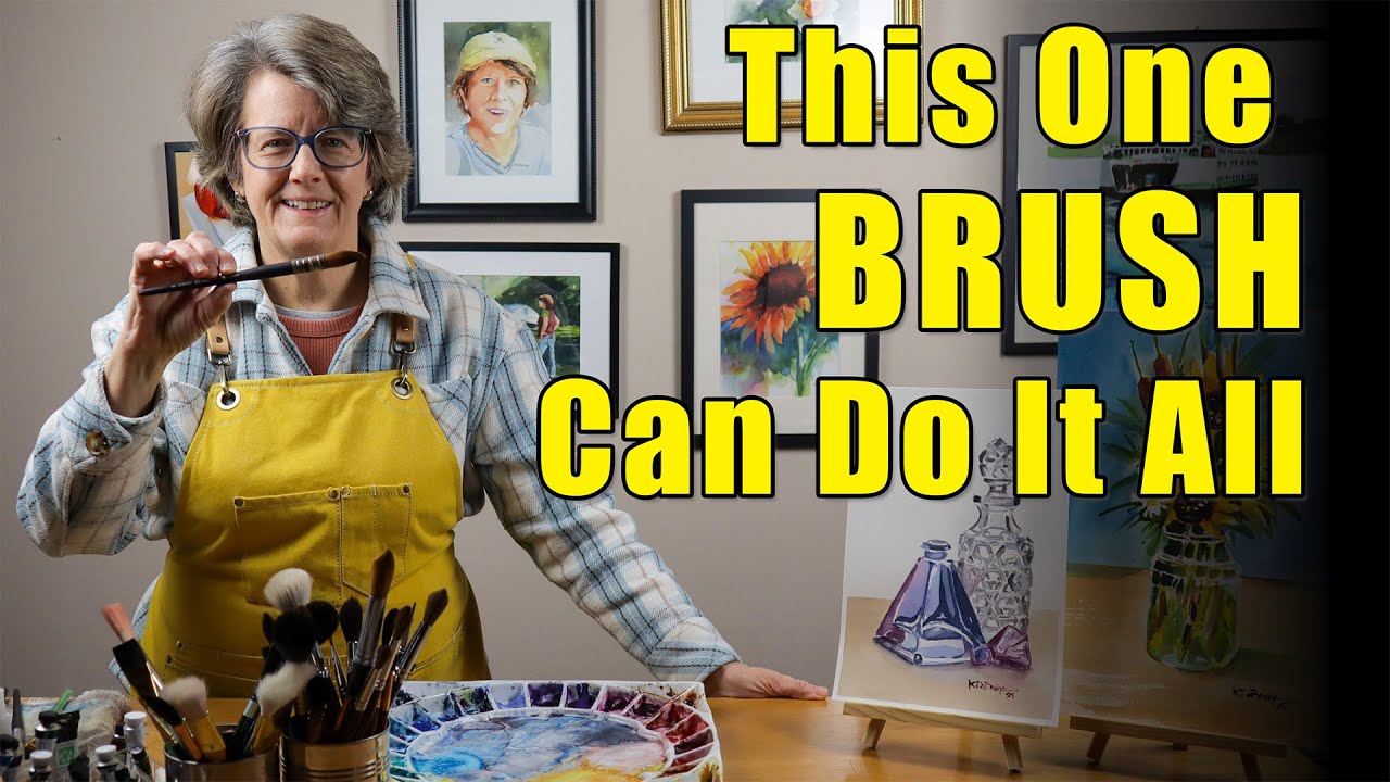 This One Brush Can Do It All  -  My Favorite Watercolor Brush