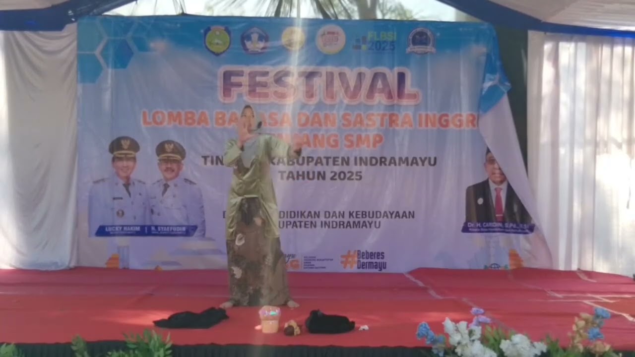 Hebat! Tyara Kailyn Murid SMP Global Mandiri Patrol tampil pada Lomba FLBSI bidang Story Telling 