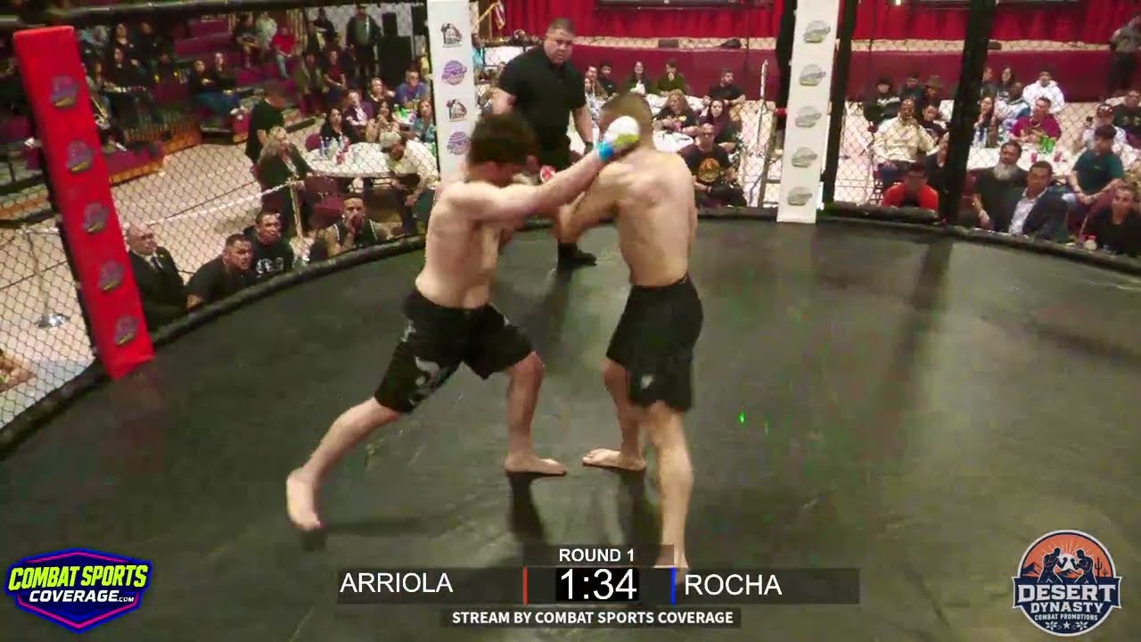 ISRAEL ARREOLA VS GABRIEL ROCHA FROM DESERT DYNASTY COMBAT PROMOTIONS  (FULL FIGHT)